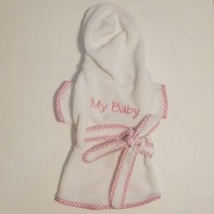New, Never Been Used 'My Baby' Small Dog Robe